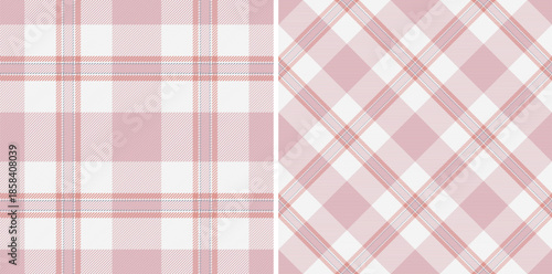 Seamless plaid fabric of textile tartan background with a vector check pattern texture. Set in fashionable colors for Easter celebration ideas.