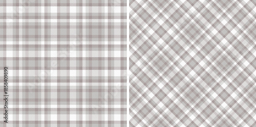 Texture fabric vector of pattern background tartan with a seamless check textile plaid. Set in coffee colors. Cozy throws for living room decor.