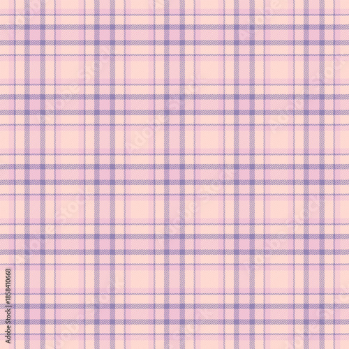 Amazing check seamless tartan, ribbon fabric background plaid. Thanksgiving textile pattern vector texture in light and indigo colors.