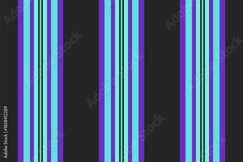Bingdom lines background texture, striped pattern stripe textile. Fashioned seamless vertical vector fabric in teal and violet colors.