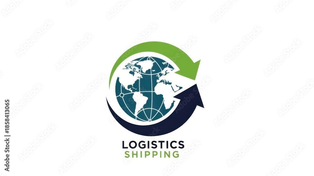 Fototapeta premium Global logistics and shipping solution for worldwide delivery and supply chain management