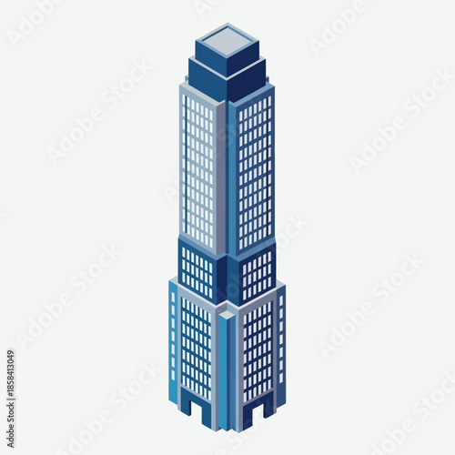 Tall Skyscraper Building Structure.