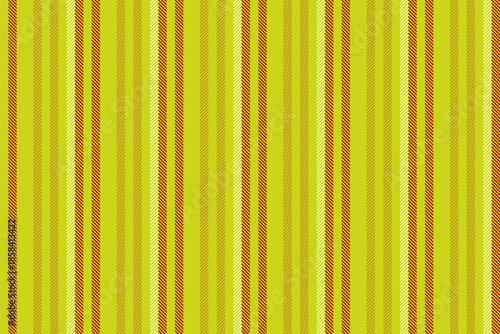Motif stripe vector background, dress pattern fabric textile. Fid vertical lines texture seamless in lime and red colors.