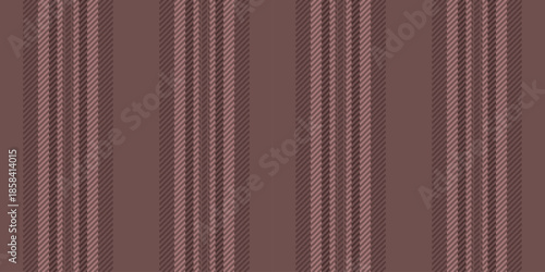Tld-fashioned seamless lines textile, nice fabric stripe vertical. Tissue pattern vector background texture in pastel and red colors.