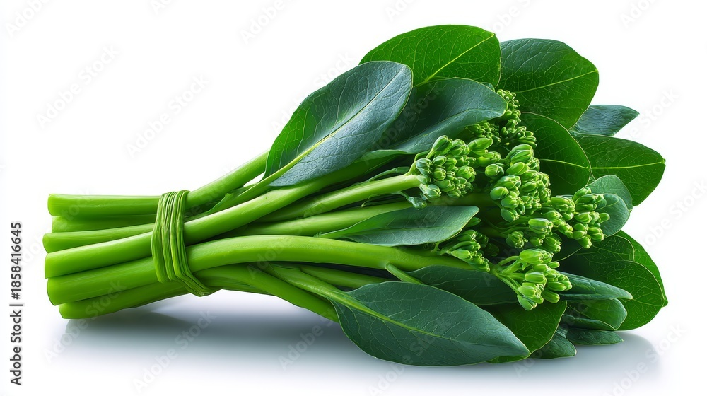 Fototapeta premium Fresh green vegetables harvested and prepared diverse selection of fresh green produce