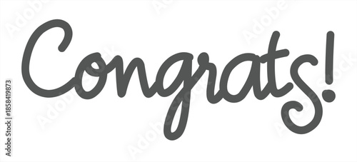 Elegant Congratulations Calligraphy Text Design