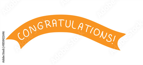 Elegant Congratulations Calligraphy Text Design