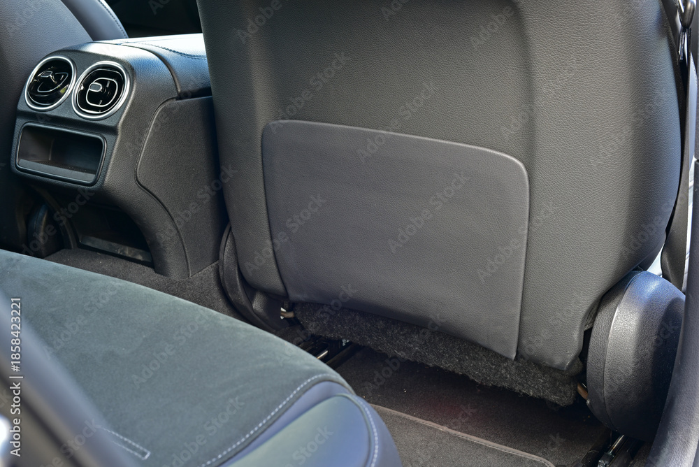 Fototapeta premium Pocket on the back of the car seat