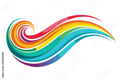 Abstract rainbow background