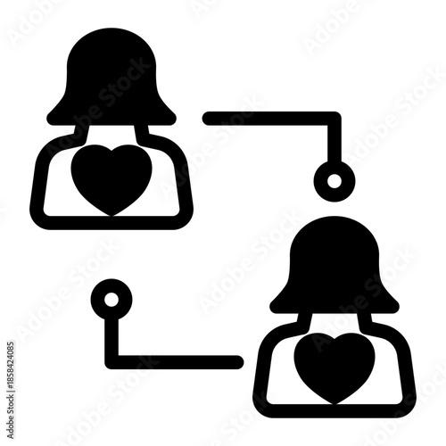 Emotional Sympathy Charity Relationship Icon from Help and Support Icon Collection (Mixed style)