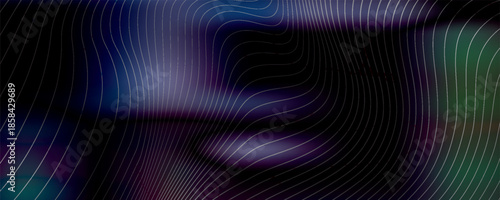 Abstract background. Colorful dynamic stylish wallpaper. Graphic illustration with wavy halftone design.