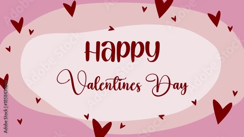 Romantic Valentine’s Day Video Background with Love Theme and Heart Elements