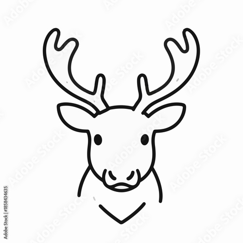 White mailbox with black symbols on a blurred background