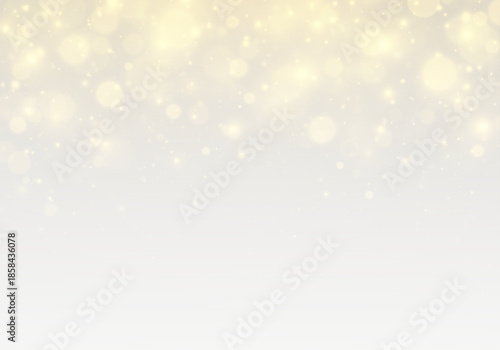 Falling starlight dust with glowing sparkle particles and radiant starburst background design.