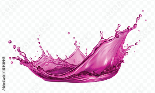 realistic 3d smooth liquid clean water splash in different color and curve style isolated on transparent background