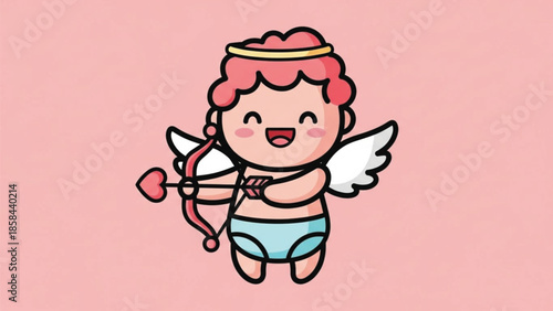 Illustration of a mosque silhouette with a crescent moon, hanging lanterns, and green clouds, celebrating Ramadan.