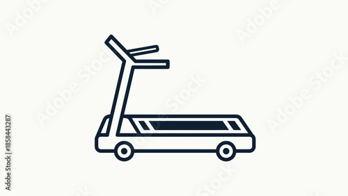 Fitness on the Go: The image shows a treadmill illustration, symbolizing fitness and exercise