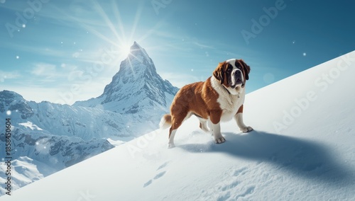 High-altitude terrain with rocky slopes and atmospheric fog, suitable for nature-themed layouts