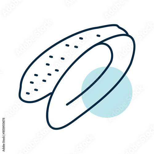 Raw Duck Breast Fillet Flat Icon