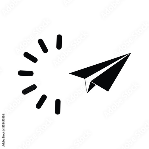 Paper Plane Taking Off