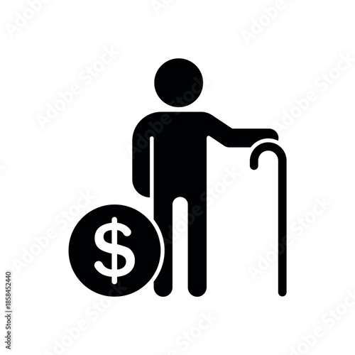 Icon a Retirement Savings, isolated against a clean background.