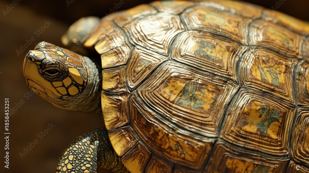 Naklejka premium Close-up Turtle Shell Detail