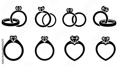 Engagement Ring Icon Collection