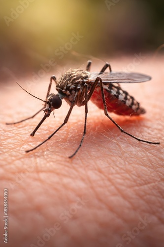 mosquito sucking blood