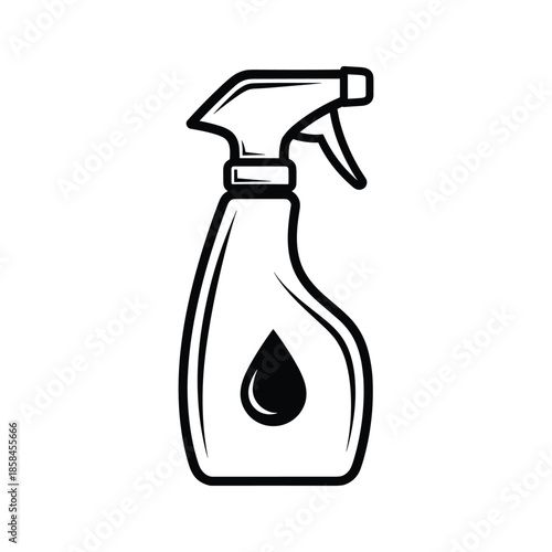 Cleaning Spray Bottle Outline