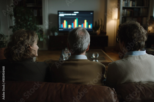 Family Watching Business Presentation