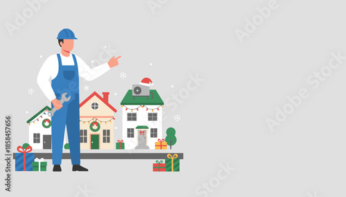 Handyman offering professional home service and repairs for the holiday season