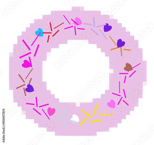 pixel taro donut