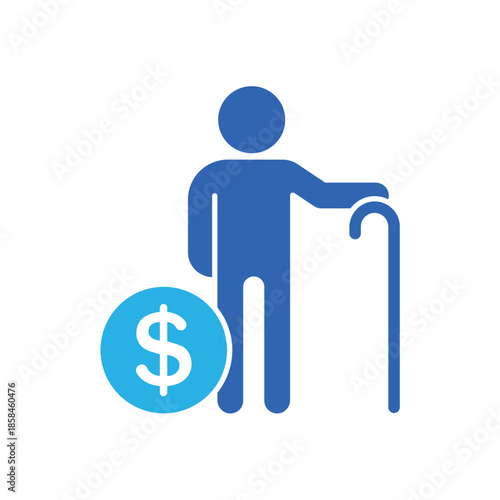 Icon a Retirement Savings, isolated against a clean background.