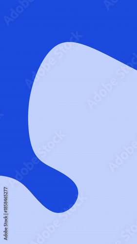 Abstract blue and light purple wave shape design, Graphic digital art, Minimalist style, Creative composition, Studio environment, Front view, Modern concept