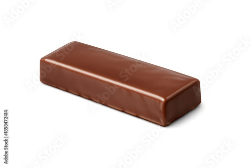 Shiny chocolate candy bar on transparent background, delicious treat. © whitestorm