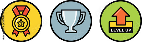 Gamification and Achievement Icons