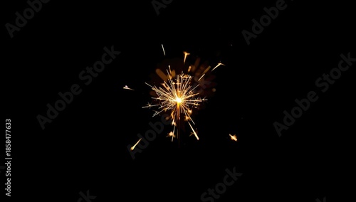 Wallpaper Mural Sparkler on black backdrop, a tool for festive illumination, highlighting fire safety precautions, Independence Day Torontodigital.ca