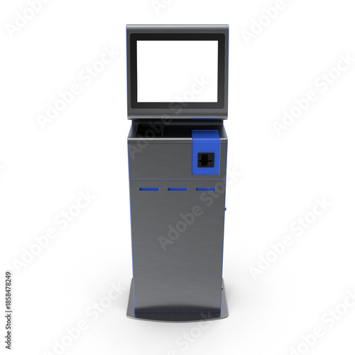 Self Service Kiosk Screen on transparent background