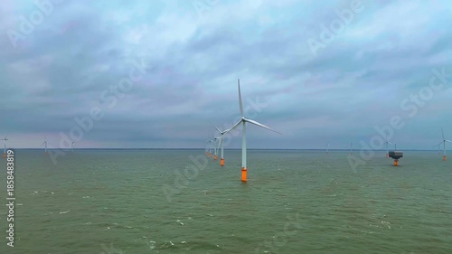 Wallpaper Mural Drone survey emphasizes immediate maintenance needs for offshore wind turbines amid stormy weather Torontodigital.ca