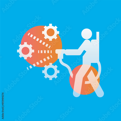 disinfection glassmorphism illustration.