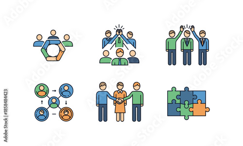 Teamwork Bundle Employee Appreciation Day Collaboration and Connection Icon