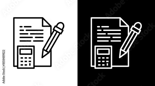 Calculator And Paper Icon