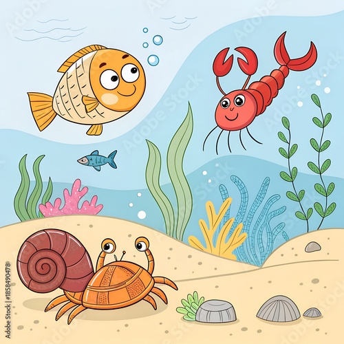 Zen Wildlife Coloring Page for Adults and Stress Relief