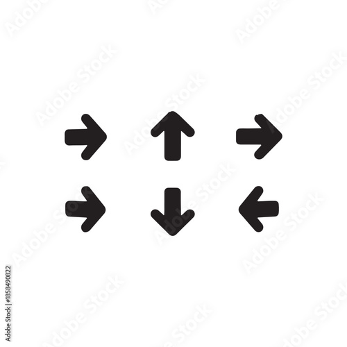 Arrow emoji set back end on! top soon left and right icon symbol
