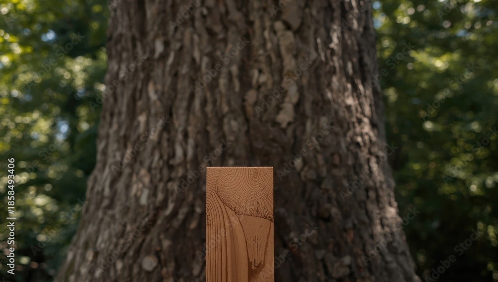 Fototapeta premium Unfinished tree raw material serving as a rustic background for design projects, highlighting natural textures