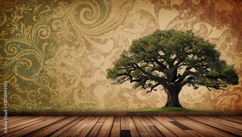 Natural tree backdrop suitable for editorial header or visual layout