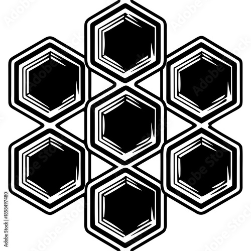Honeycomb Hexagon Pattern – Vector Art for Nature, Geometry & Business Design

