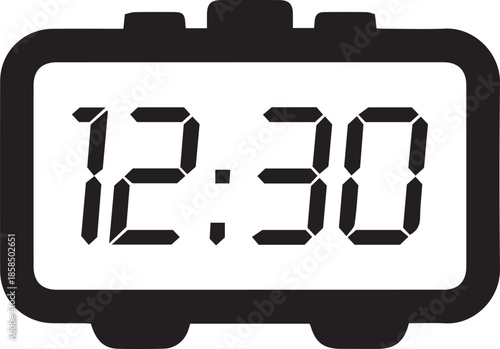 Time and clock icon vector Illustration