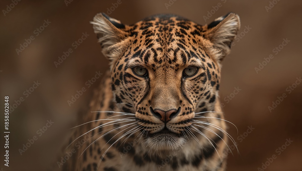 Fototapeta premium Close-up of North-Chinese leopard fur texture highlighting natural camouflage for conservation awareness