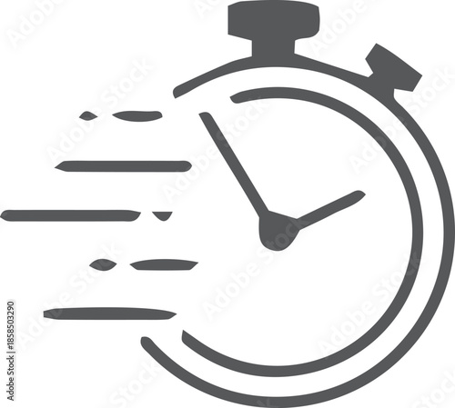 Timers icon set on transparent background. Stopwatch symbol